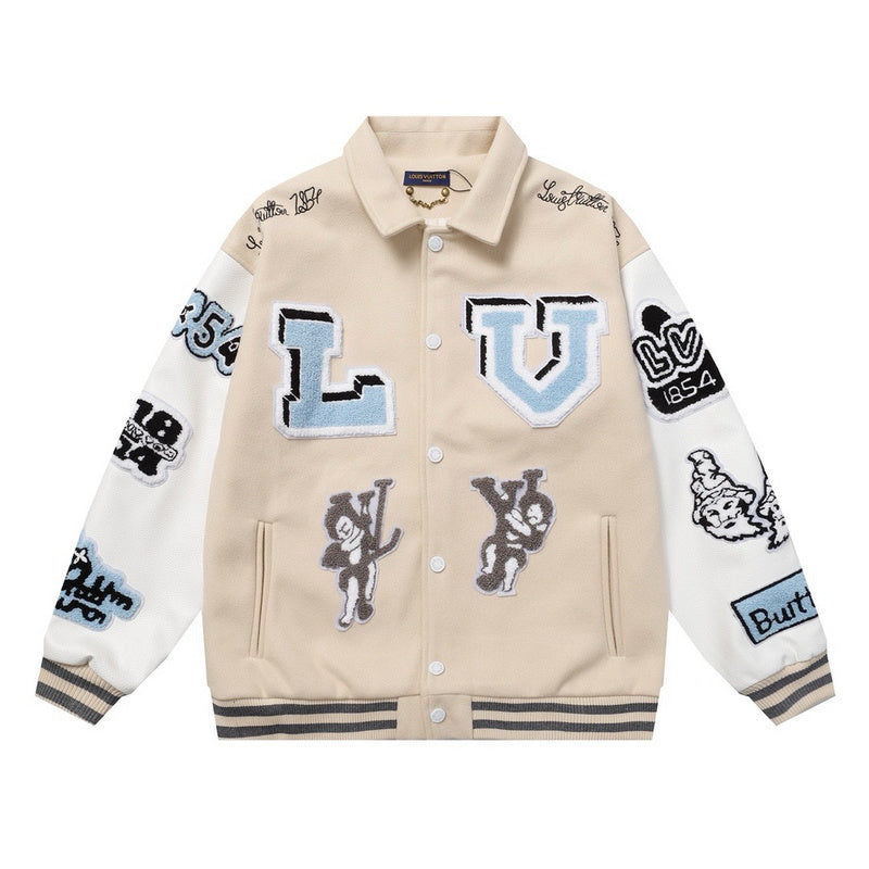 Jaqueta Louis Vuitton Varsity Multi-Patches