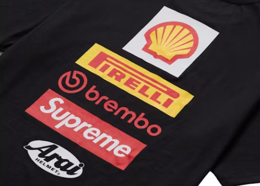 Supreme - Ducati Logos Tee "Black"