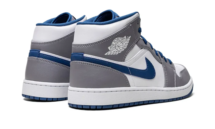 Air Jordan 1 Mid Masculino "True Blue" Cinza / Azul