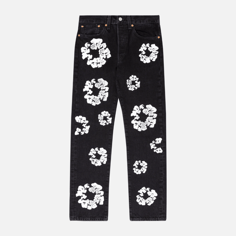 Levi's x Denim Tears Calça Cotton Wreath Black