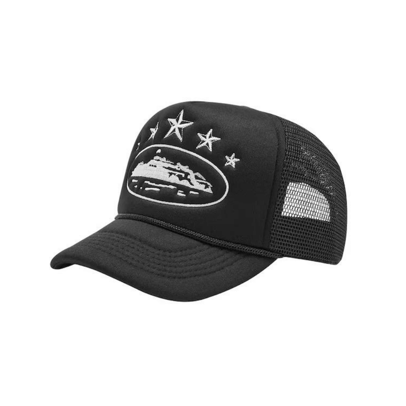 Boné Corteiz Trucker 5 Starz Alcatraz Black