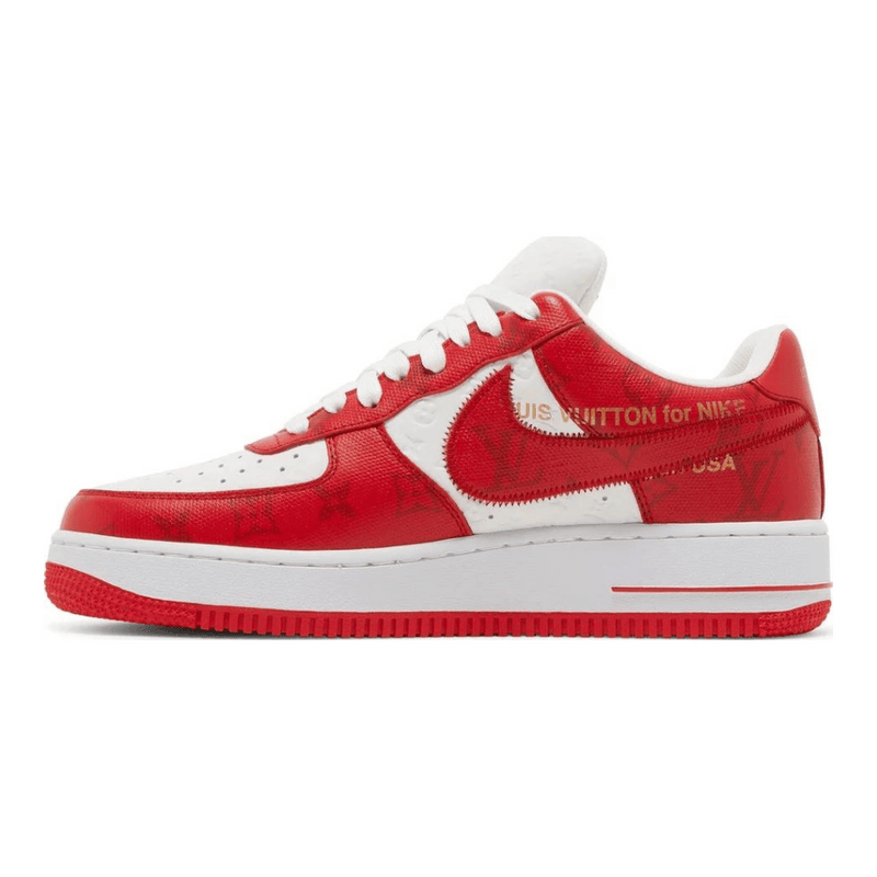 Louis Vuitton x Nike Air Force 1 Low White Comet Red